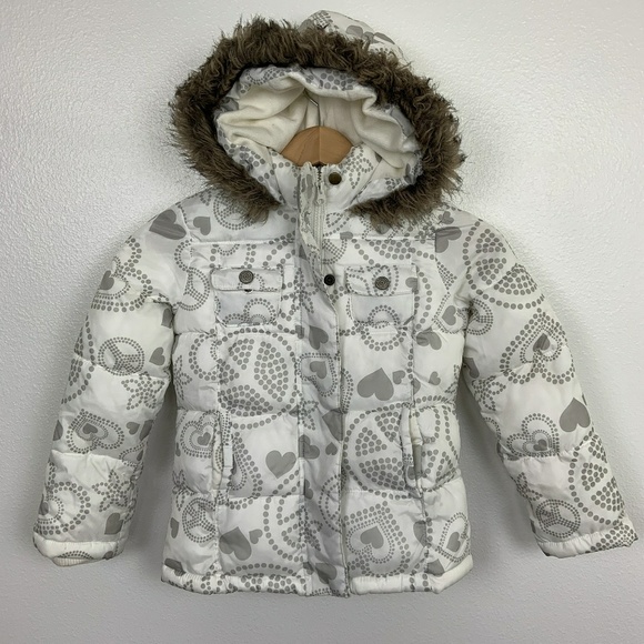 Old Navy Other - Old Navy Girl Winter Coat Hoodie Quilted Sz: M